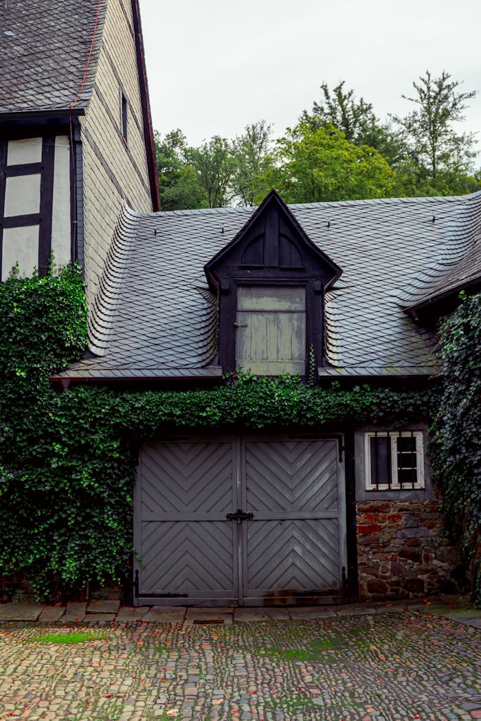 Garage Door in House