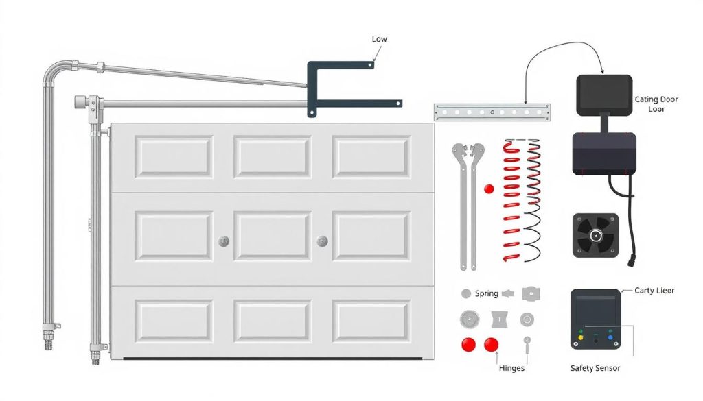 Garage door components